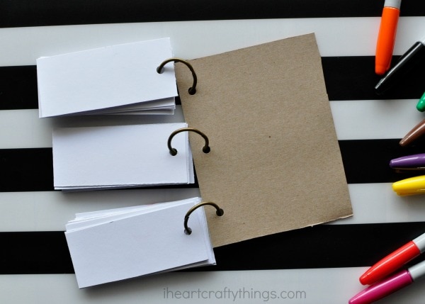 DIY Funny Face Flip Book - I Heart Crafty Things