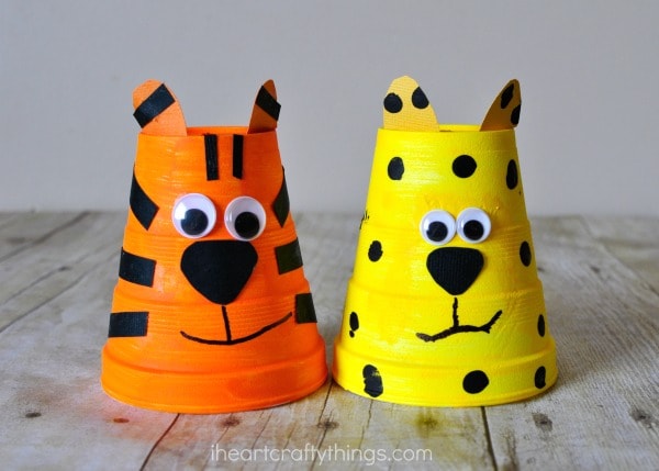 foam-cup-cheetah-tiger-craft