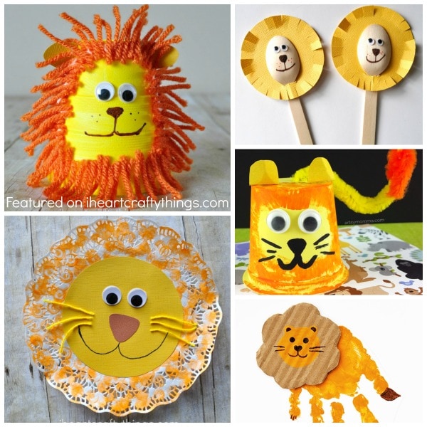 50 Zoo Animal Crafts For Kids I Heart Crafty Things Bend   Lion Crafts 