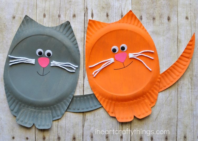 Paper Plate Cat Craft I Heart Crafty Things