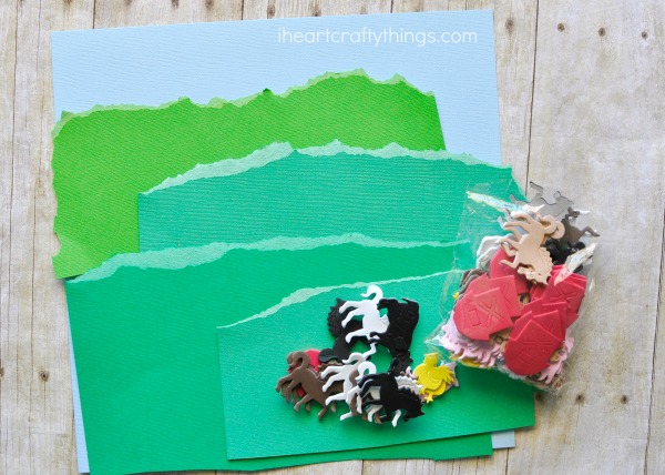 Simple Farm Craft With Stickers - I Heart Crafty Things