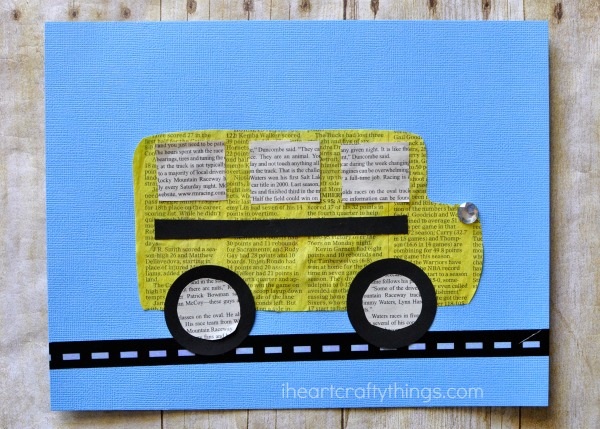 school bus art projects