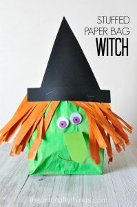 Stuffed Paper Bag Witch Craft - I Heart Crafty Things