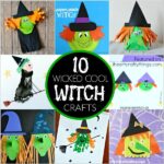 Here are 10 Wicked Cool Halloween Witch Crafts that will surely get you grinning and excited to do some Halloween crafting with your kids this year.