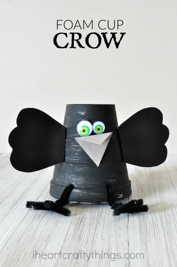 foam-cup-crow-craft
