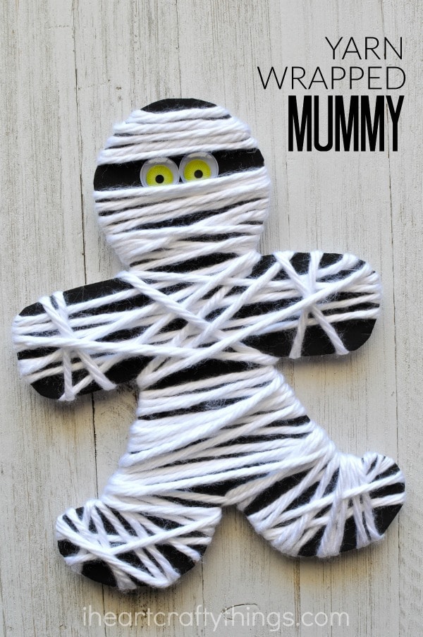 yarn-wrapped-mummy-craft