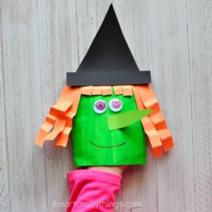 Envelope Witch Craft Puppet - I Heart Crafty Things