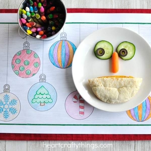 Printable Christmas Coloring Place Mats