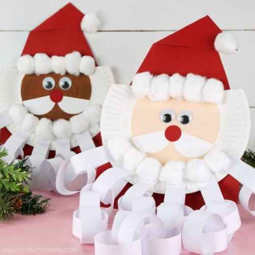 Santa Beard Christmas Countdown Craft - I Heart Crafty Things