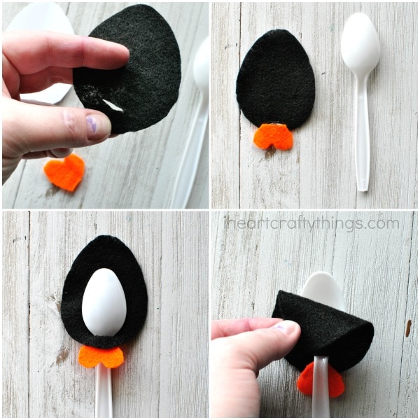 plastic spoon penguin craft 3