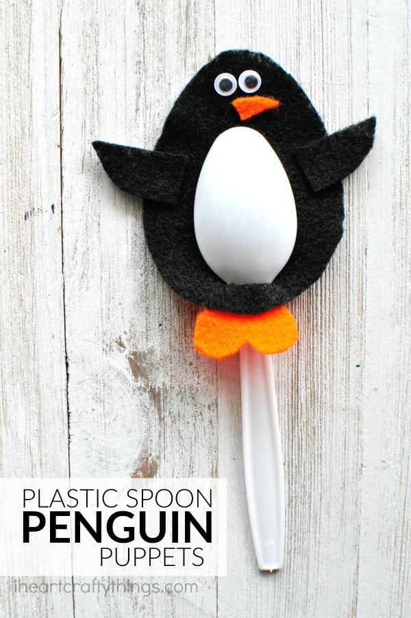 Plastic Spoon Penguin Craft - 