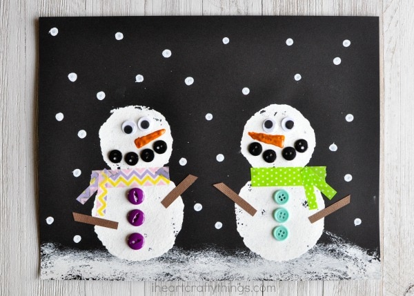 snowmen at night craft 3