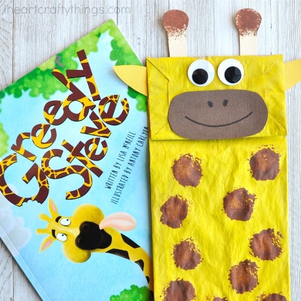 paper bag giraffe craft 3