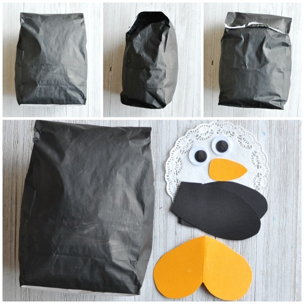 paper bag penguin craft 4