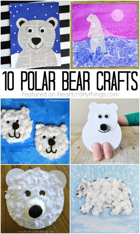 Unbelievably Cute Polar Bear Crafts - I Heart Crafty Things