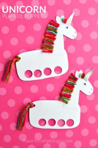 Incredibly Cute And Playful Unicorn Puppets - I Heart Crafty Things