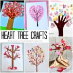 These Valentine's Day heart tree crafts make a perfect Valentine's Day craft for kids of all ages. Fun love tree crafts and Valentine's Day tree crafts.