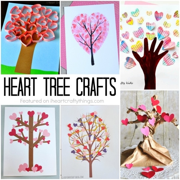 How To Make A Valentine's Day Tree Craft - I Heart Crafty Things