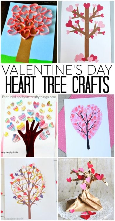 Incredibly Sweet Valentine's Day Heart Tree Crafts - I Heart Crafty Things