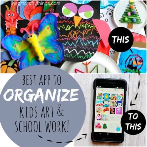 How To Organize Kids Artwork And School Work - I Heart Crafty Things