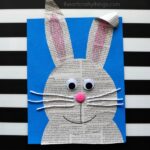 Looking for a cute Easter craft for kids? This super cute newspaper bunny craft is an easy kids craft and cute preschool kids craft.