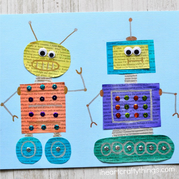 Paper Robots  Crafts, Paper robot, Arts and crafts for kids