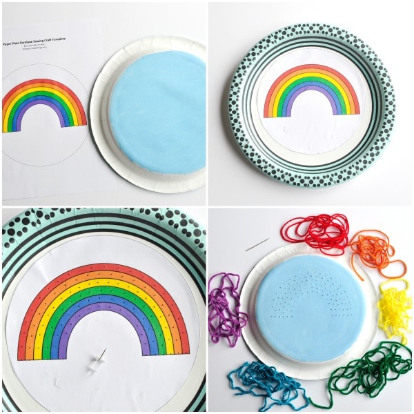 rainbow yarn art craft 4