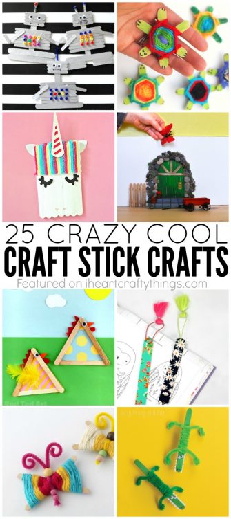 25 Crazy Cool Craft Stick Crafts For Kids - I Heart Crafty Things