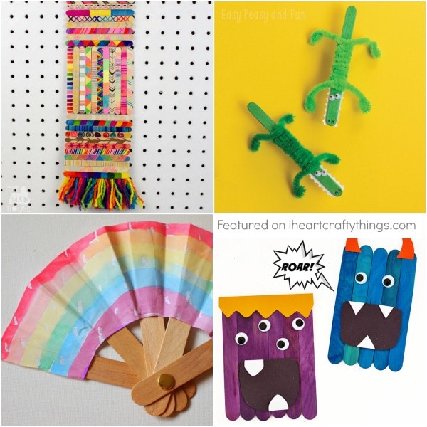 25 Crazy Cool Craft Stick Crafts For Kids - I Heart Crafty Things