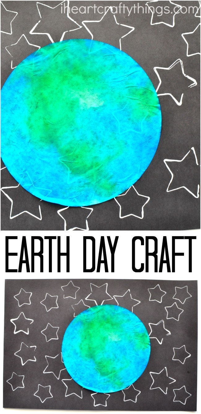 Star Stamped Earth Day Craft