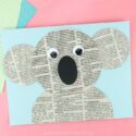 Cute Newspaper Koala Craft - I Heart Crafty Things