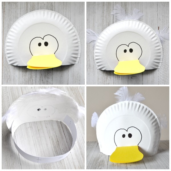 paper plate bird hats 4