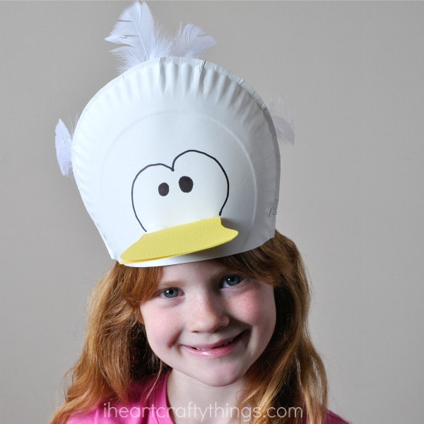 paper plate bird hats 5