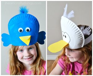 Silly Paper Plate Bird Hats Your Kids Will Love - I Heart Crafty Things