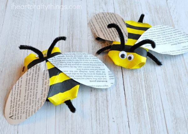 recycled bee craft 9