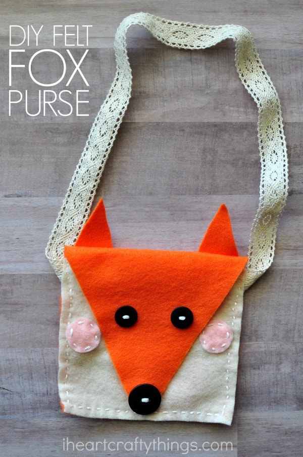 diy felt fox purse 2