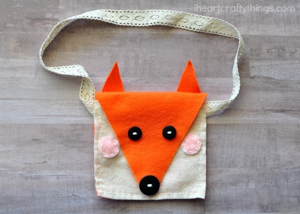 diy felt fox purse 9