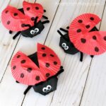 This darling cardboard tube ladybug craft is a great spring kids craft, insect craft for kids, recycled kids craft and ladybug kids craft.