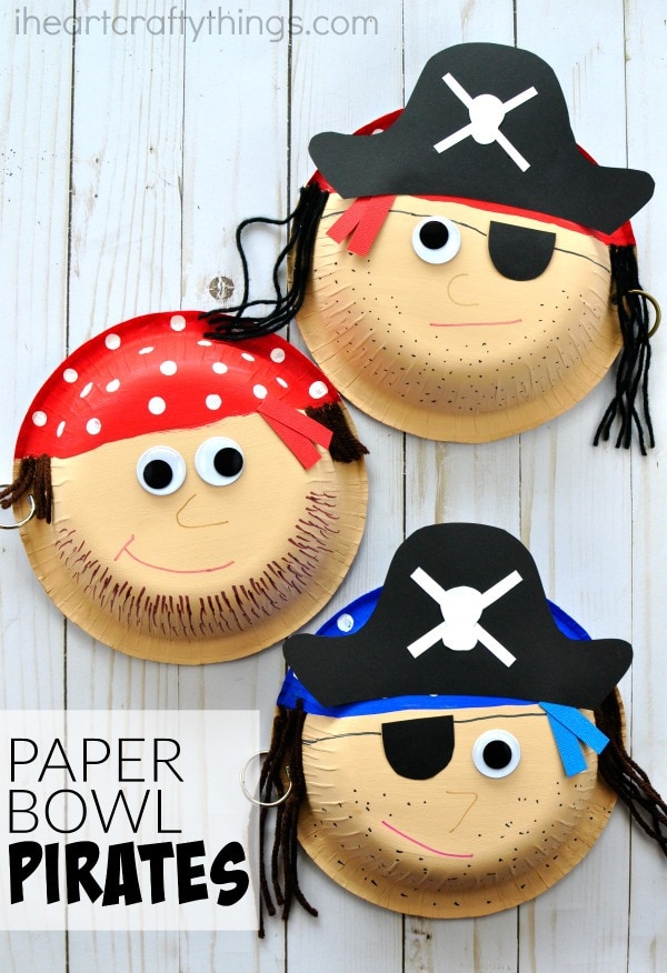 paper bowl pirate craft 4