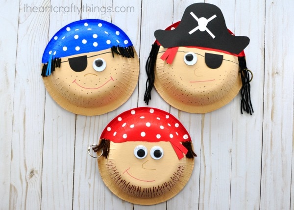 Cute Paper Bowl Pirate Craft | I Heart Crafty Things