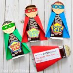 Dad will feel special with this this unique and fun Super Dad Father's Day Gift. Fun kid-made Father's Day gift and Father's Day craft for kids.
