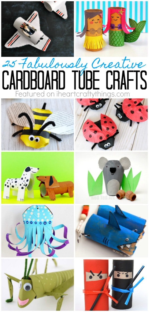 25 Fabulously Creative Cardboard Tube Crafts - I Heart Crafty Things