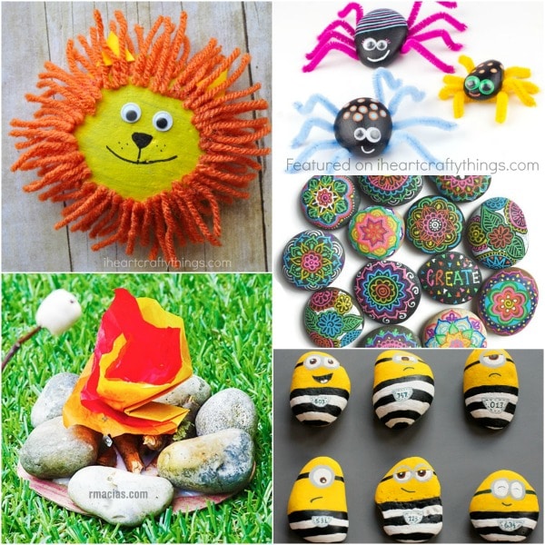 25 Creative Rock Crafts Kids Will Love! - I Heart Crafty Things