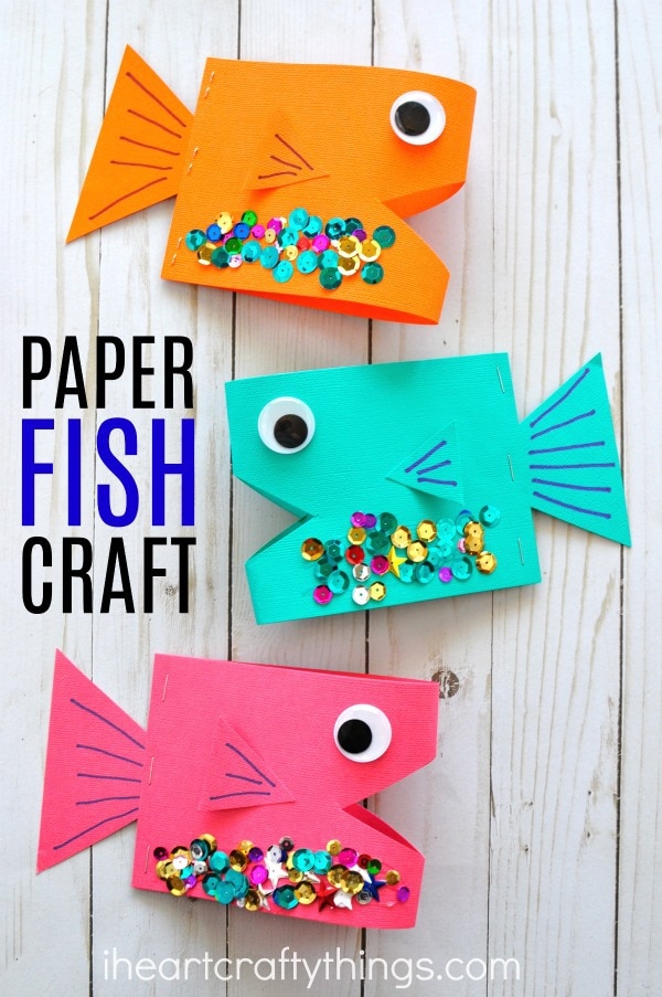 Super Cute Paper Fish Craft I Heart Crafty Things