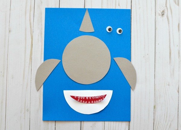 paper shark craft 3