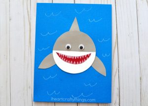 Shark Week Simple Paper Shark Craft - I Heart Crafty Things