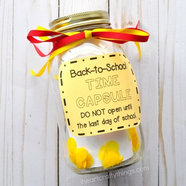 DIY Back-to-School Time Capsule - I Heart Crafty Things