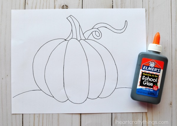 black glue pumpkin art 2