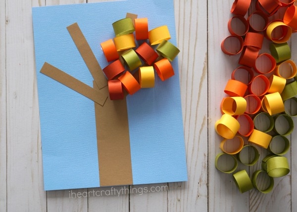 fall tree paper craft 5