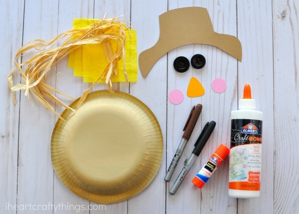 paper bowl scarecrow craft 2